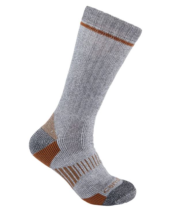 Men's Midweight Synthetic Wool Blend Boot Sock 2 Pack
