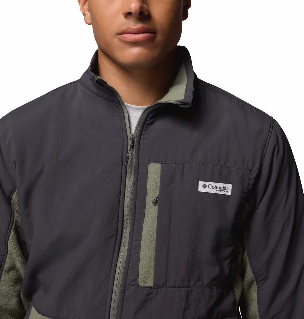 Men's PFG Uncharted Full Zip Fleece Jacket - Image 3