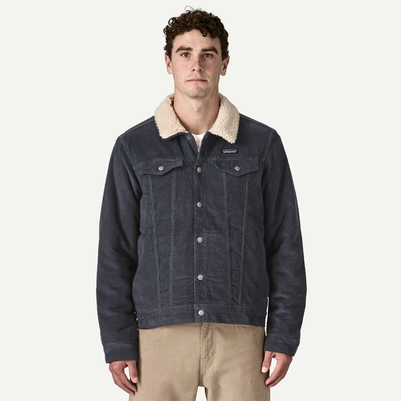 Men's Pile Lined Trucker Jacket - Image 2
