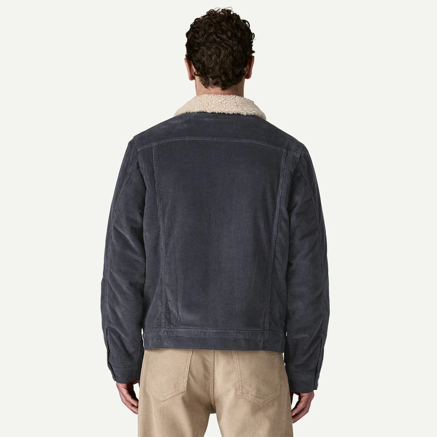 Men's Pile Lined Trucker Jacket - Image 3