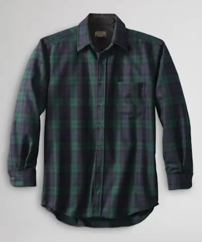 Men's Plaid Lodge Shirt - Classic Fit