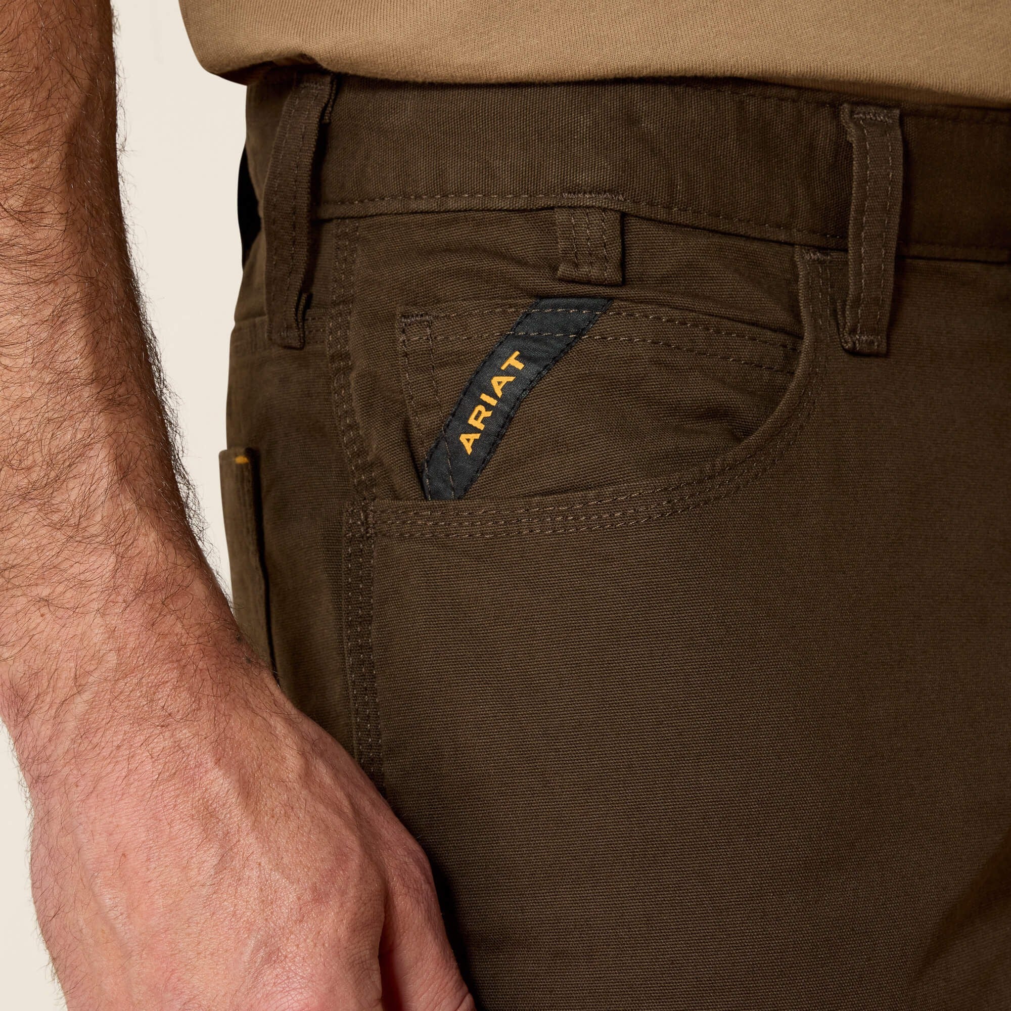 Men's Rebar M4 Low Rise DuraStretch Made Tough Stackable Straight Leg Pant - Image 4