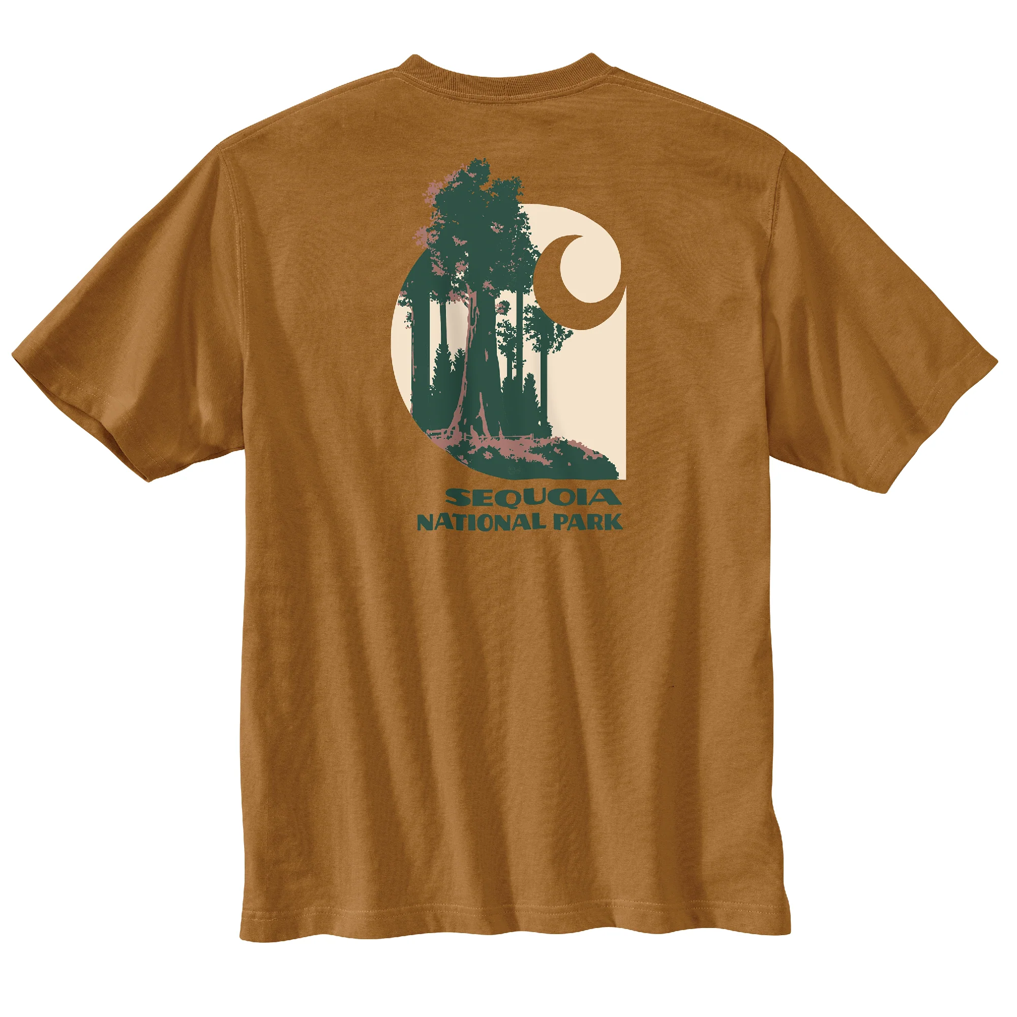 Men's Relaxed Fit Heavyweigh Short-Sleeve Sequoia National Park Graphic T-Shirt - Image 2