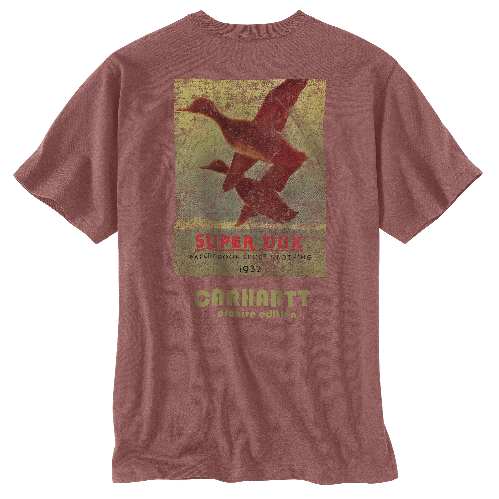 Men's Relaxed Fit Heavyweight Short-Sleeve Pocket Super Dux Graphic T-Shirt - Image 2