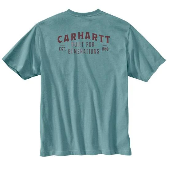Men's Relaxed Fit Lightweight Short-Sleeve Pocket Built Graphic T-Shirt