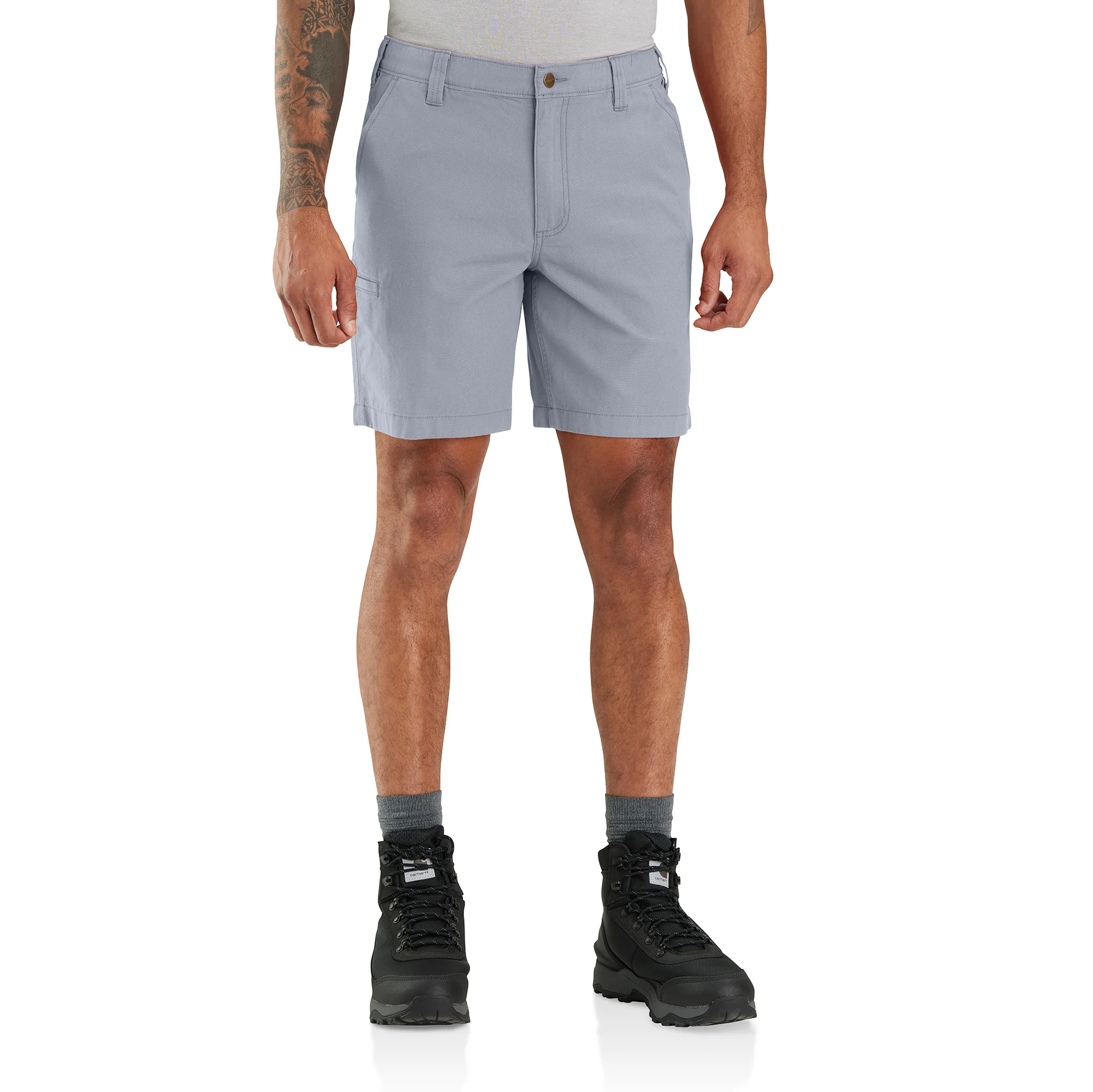 Men's Rugged Flex Relaxed Fit Canvas Work Short - (8") - Image 3
