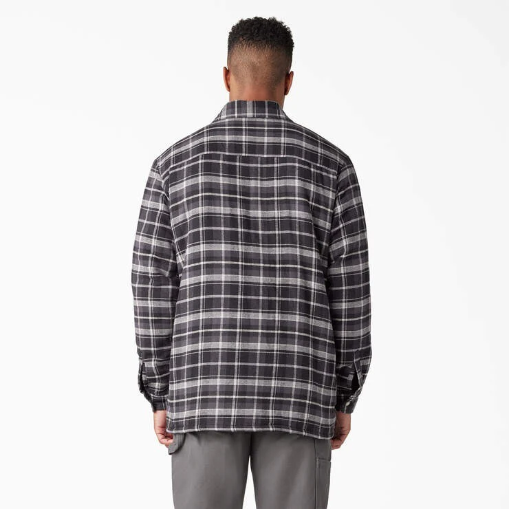 Men's Sherpa Lined Flannel Shirt Jacket with Hydroshield - Image 2