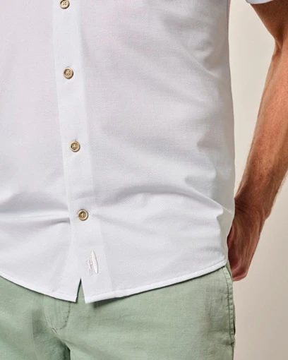Men's Short Sleeve Hangin' Out Knit Button Down Shirt - Spielman - Image 4