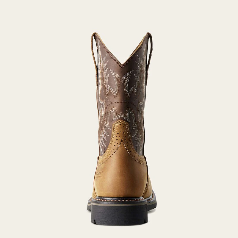 Men's Sierra Wide Square Toe - Steel Toe Work Boot - Image 4