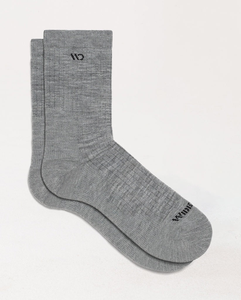 Men's Solid Cushioned Micro Crew Socks