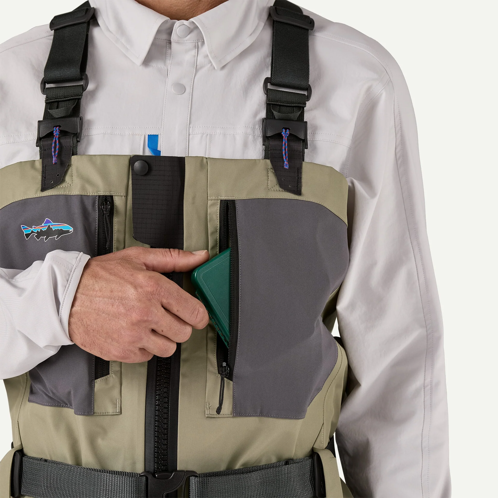 Men's Swiftcurrent Traverse Zip-Front Waders - Image 8