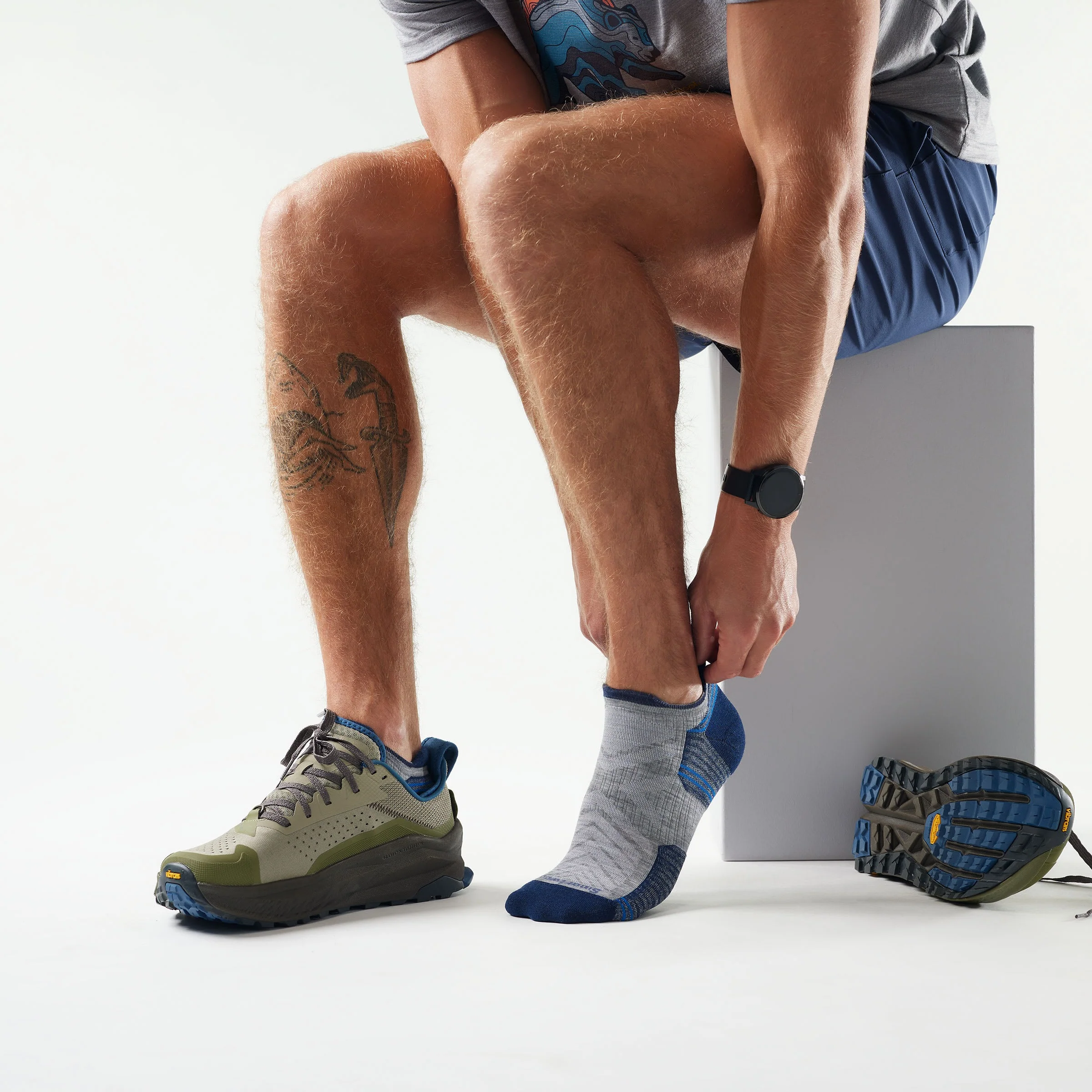 Men's Targeted Cushion Low Ankle Socks - Image 2