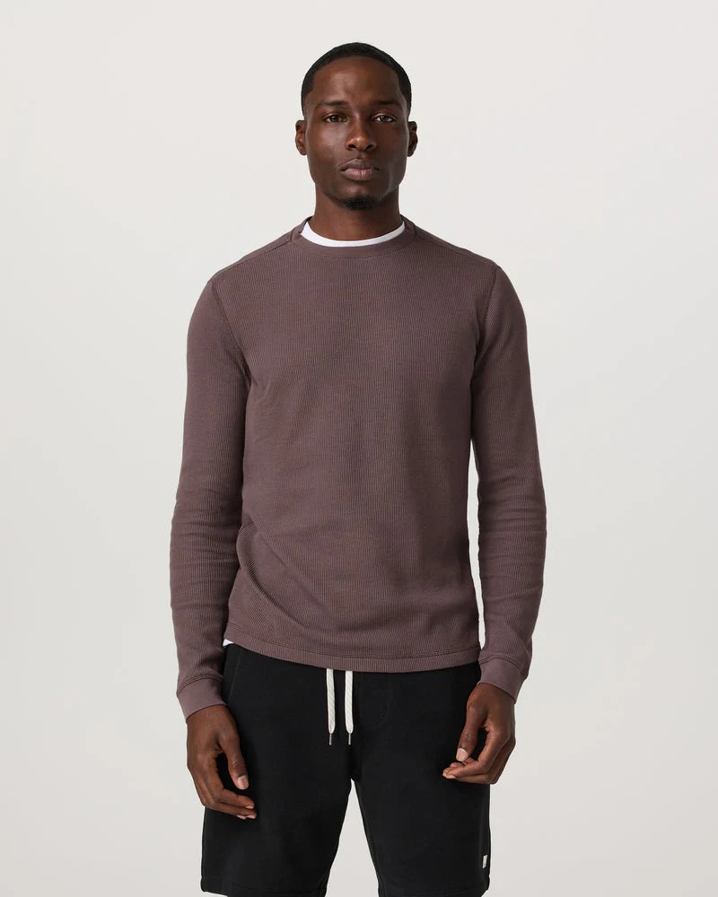 Men's Waffle Crew Long-Sleeve Shirt