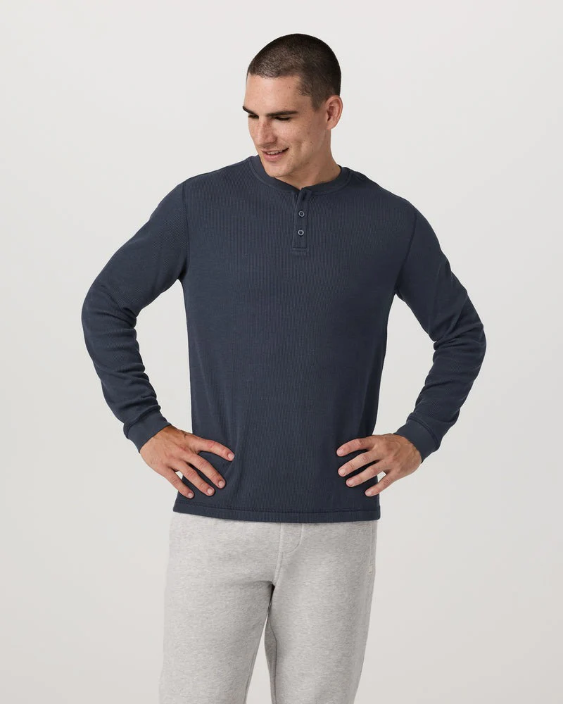 Men's Waffle Henley