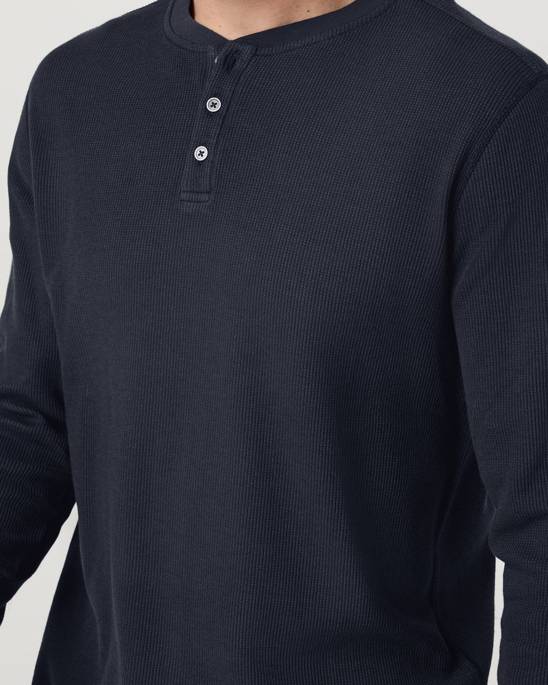 Men's Waffle Henley - Image 3