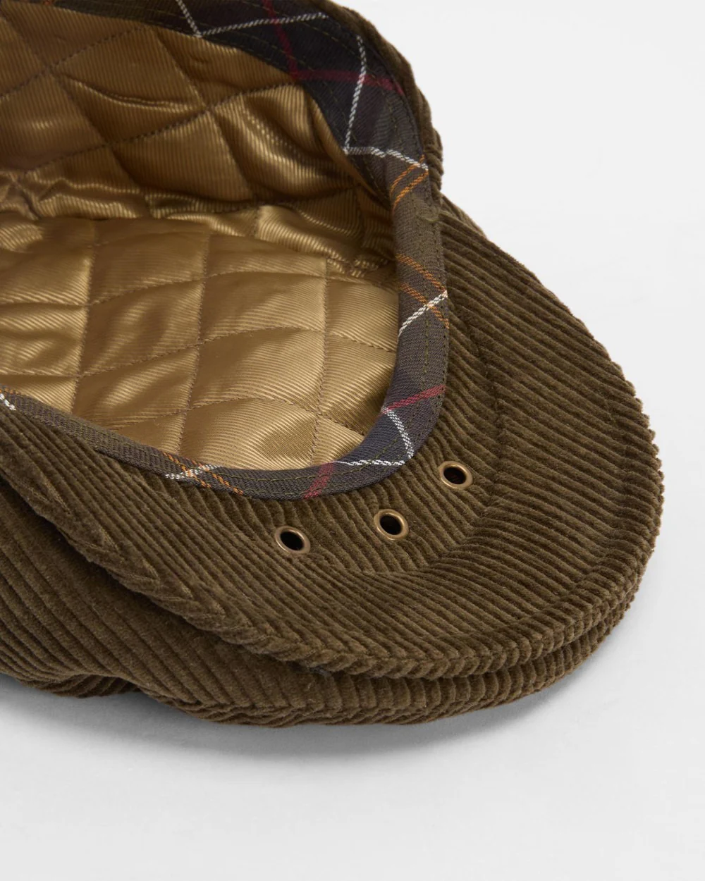 Men's Westdale Cord Flat Cap - Image 3