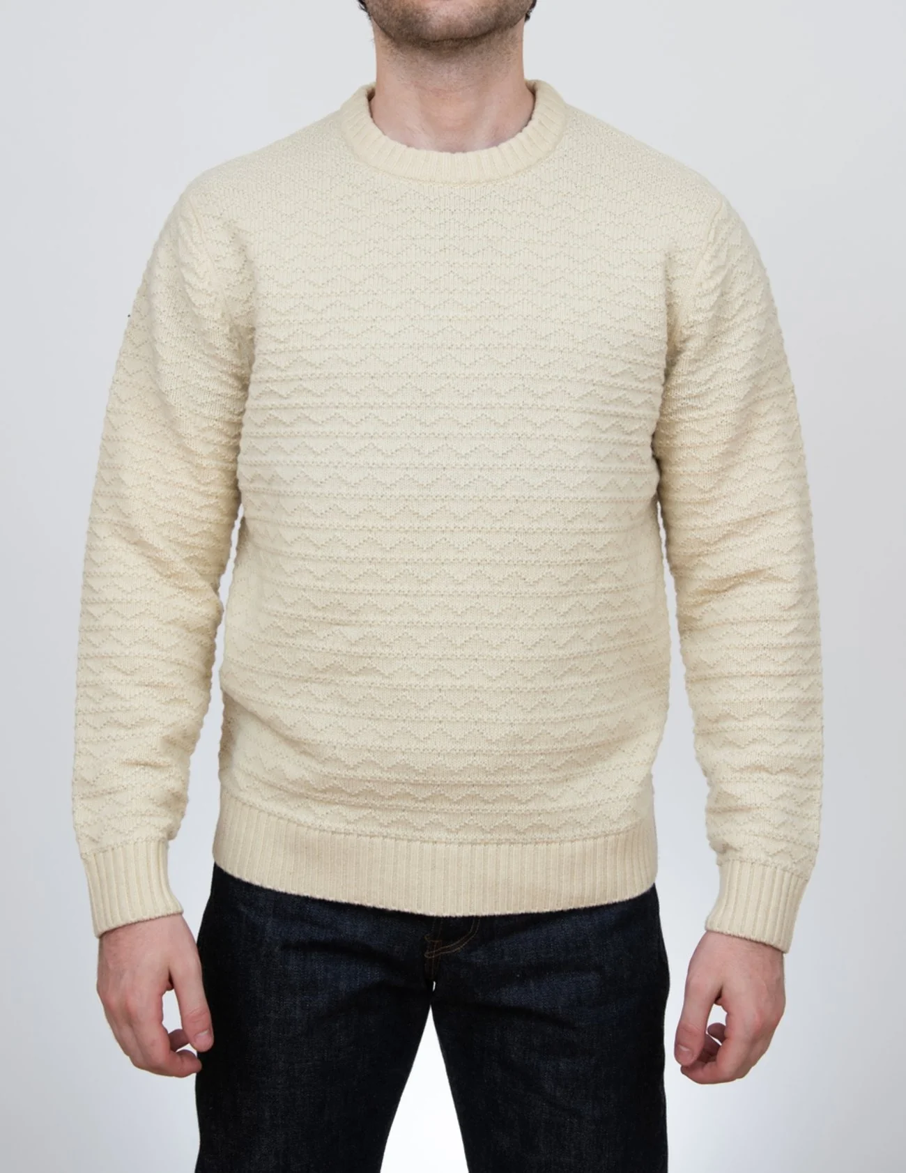 Men's Zig-Zag Knit Sweater - Image 3
