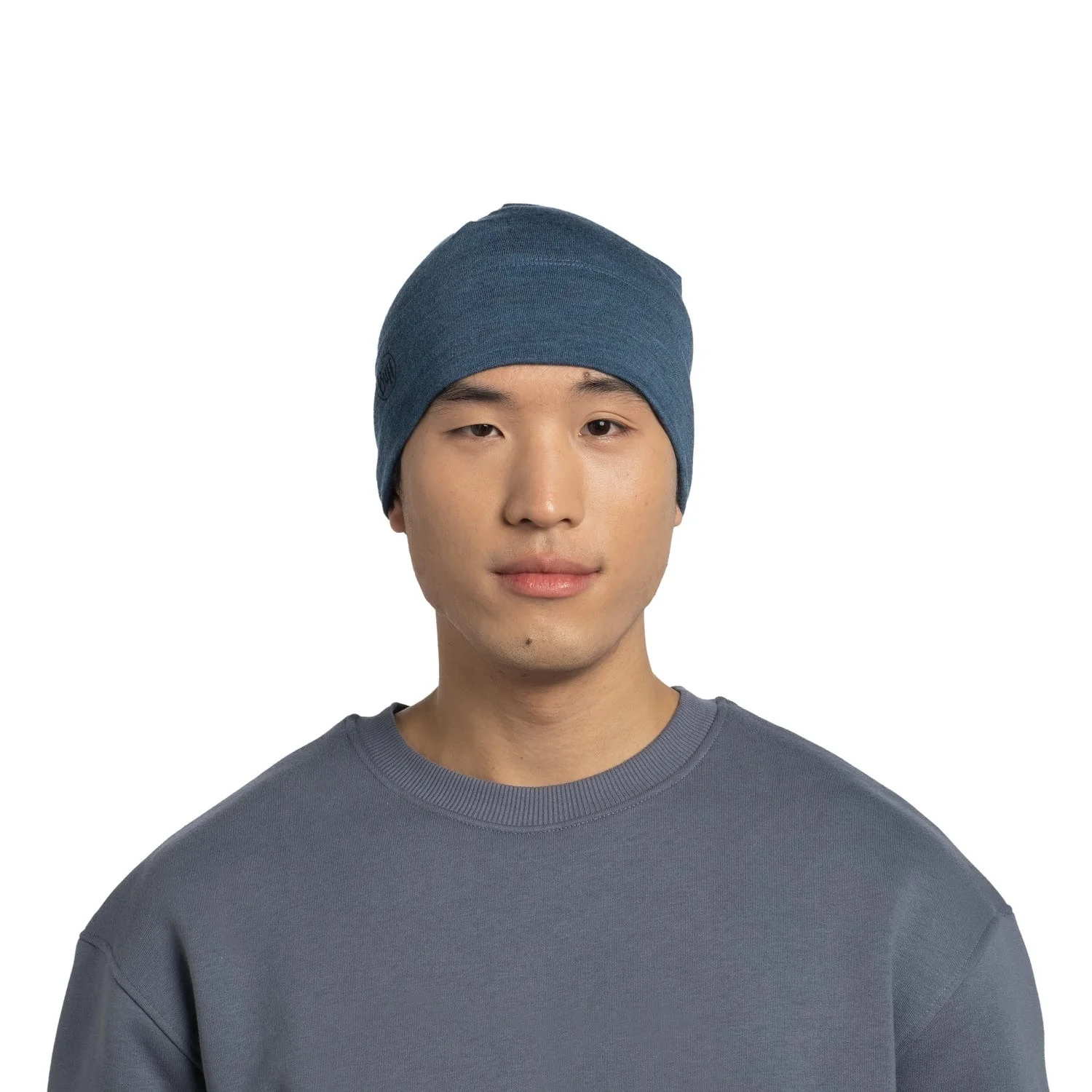 Merino Midweight Beanie Melange Tempest - Image 2