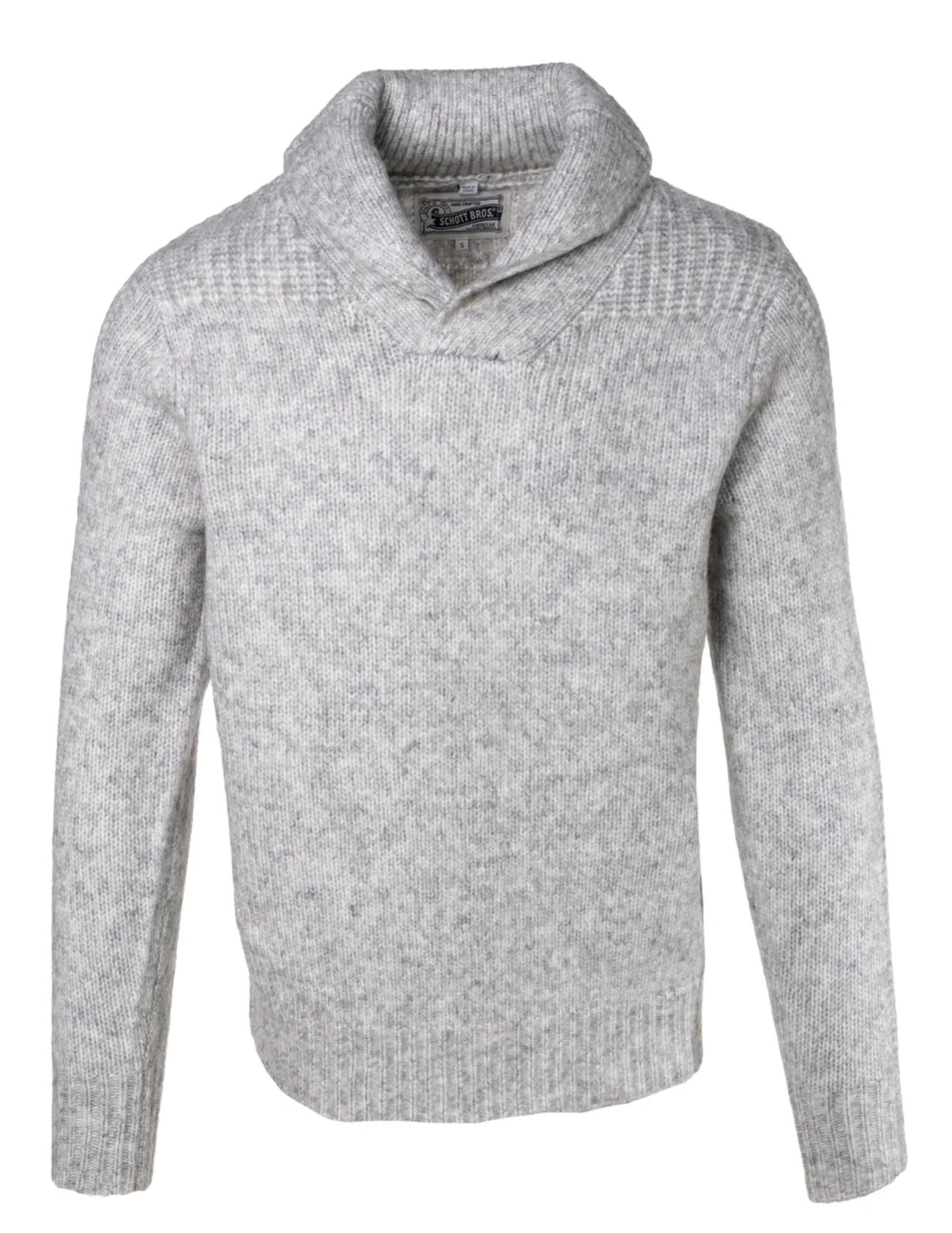 Midgweight Triple Blend Shawl Collar Sweater