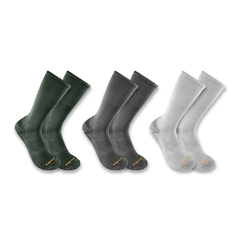Midweight Cotton-Tencel Comfort Crew Sock 3 Pack