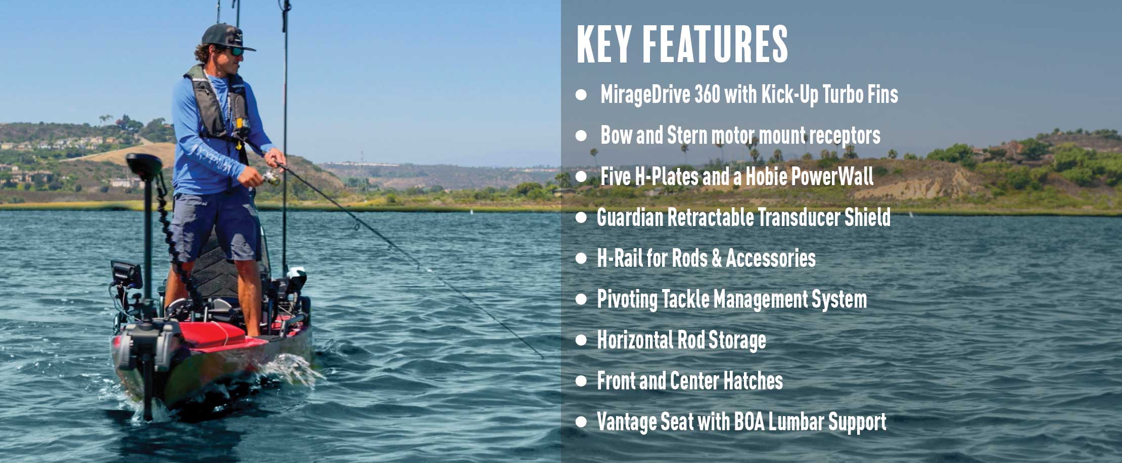 Mirage Pro Angler 14 with 360XR Drive Technology - Image 5