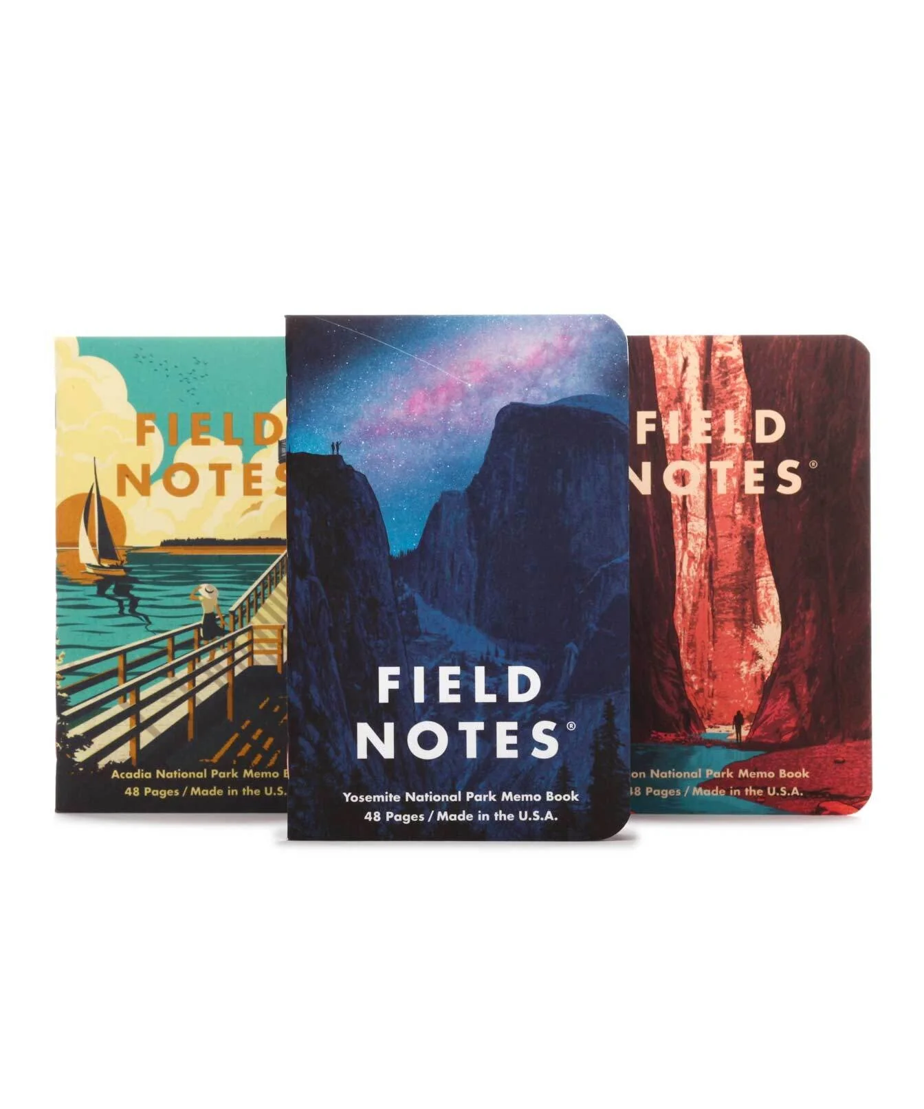 National Parks Series-A Field Notes Set of 3