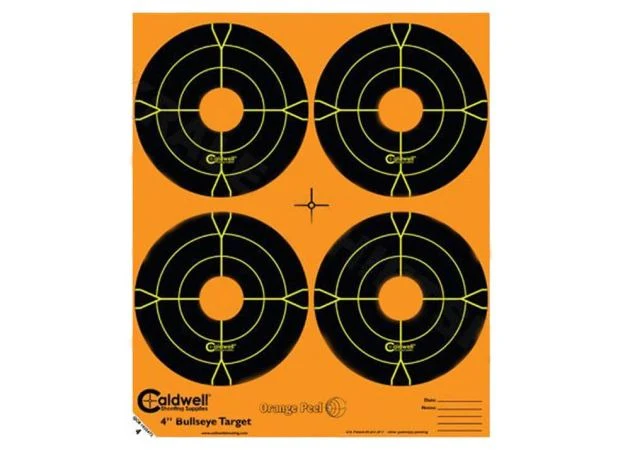 Orange Peel "Bullseye" Targets - 4" (5pk)