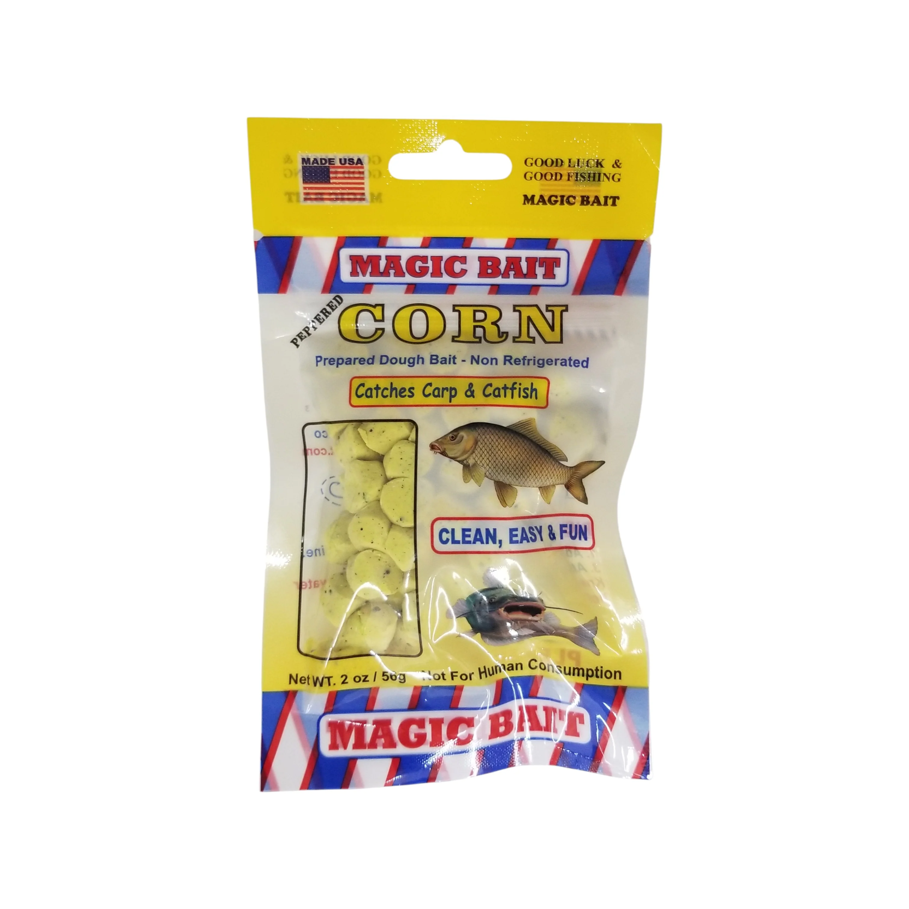 Peppered Corn Prepared Dough Bait Carp Bites - (2 oz.)
