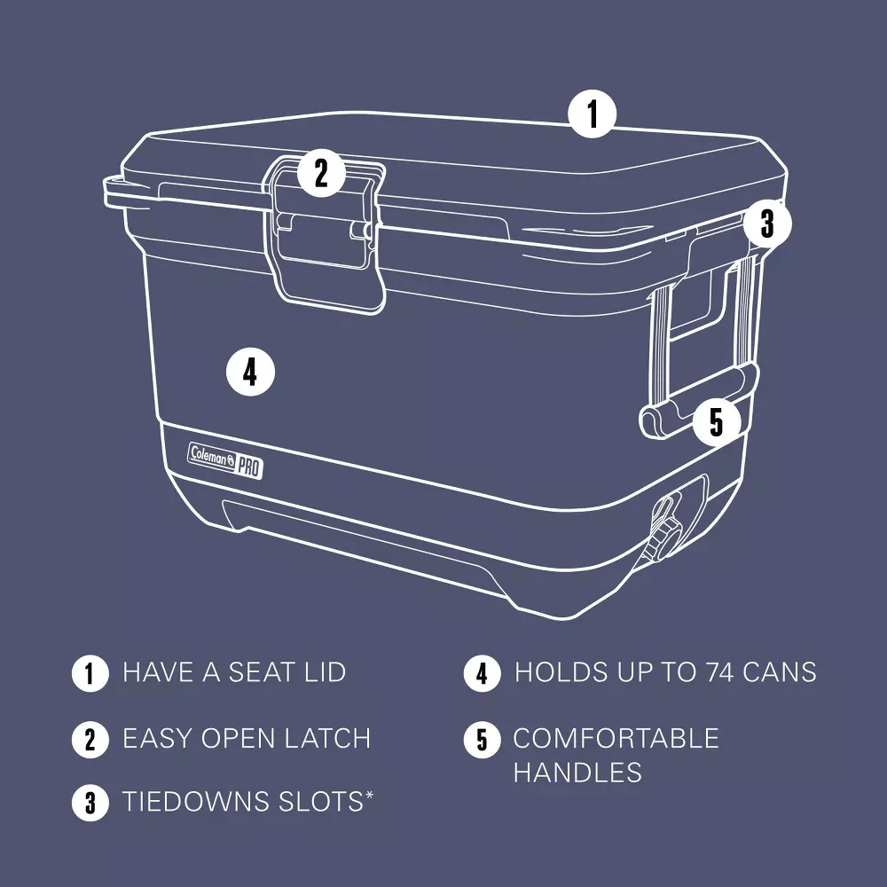 Pro Hard Cooler - 74Can/45qt - Image 6