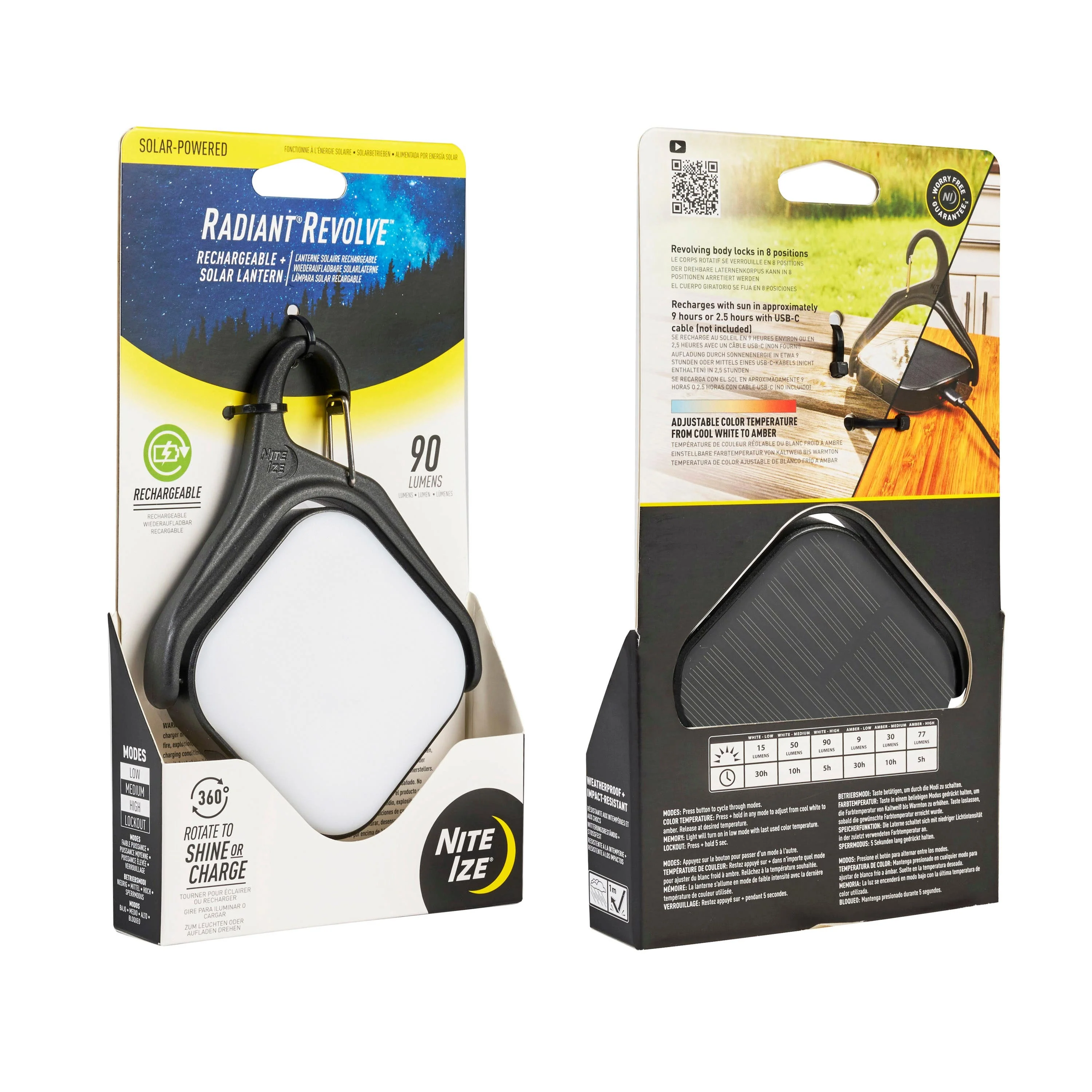 Radiant Revolve Rechargeable & Solar Lantern