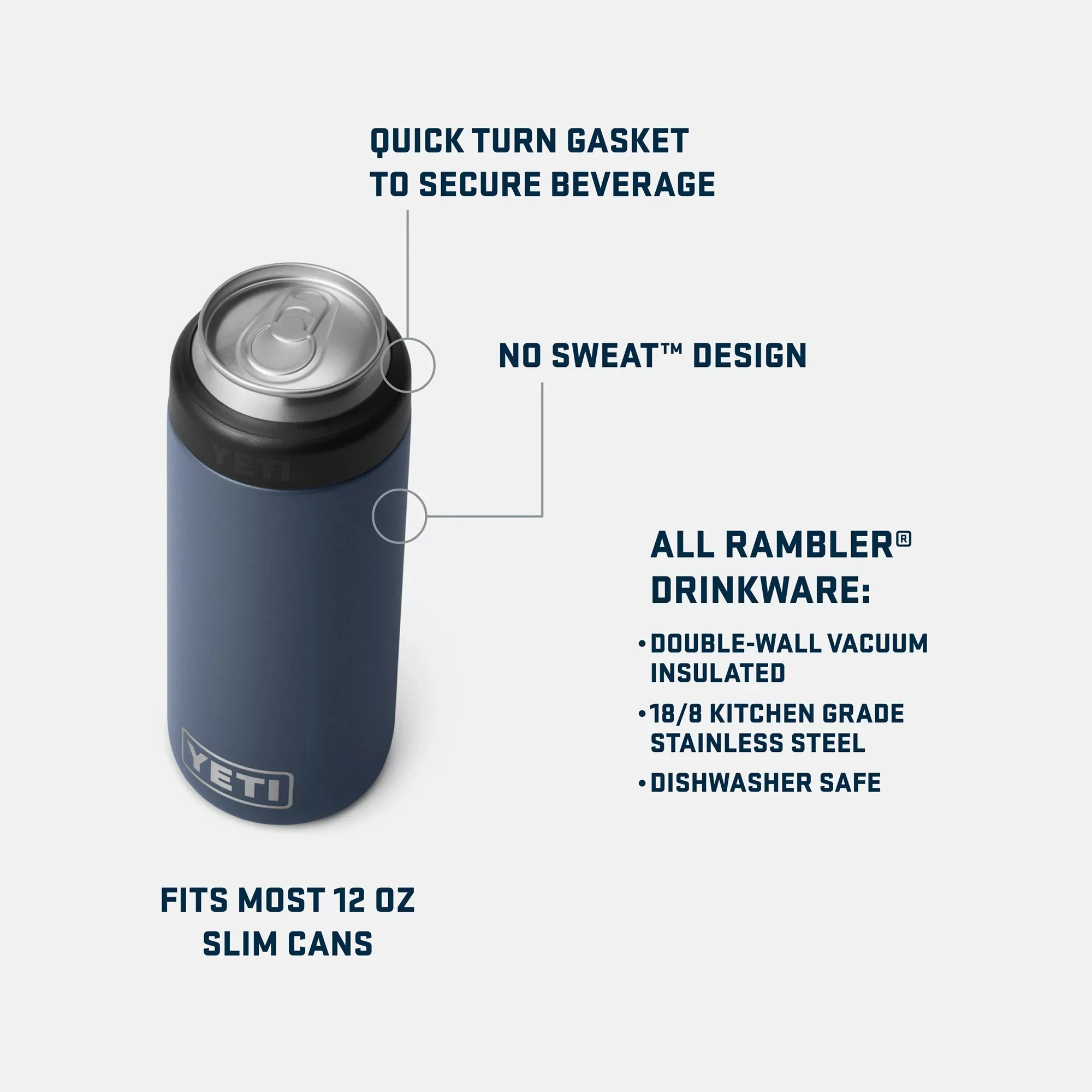 Rambler 12 oz. Colster Slim Can Cooler - Image 4