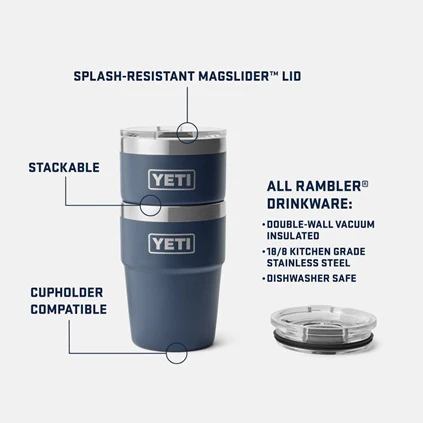 Rambler 16 oz. Stackable with MagSlider Lid - Image 2