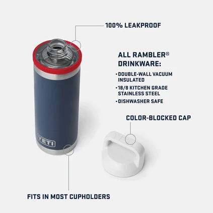 Rambler 18 oz. Water Bottle with Chug Cap - Image 2