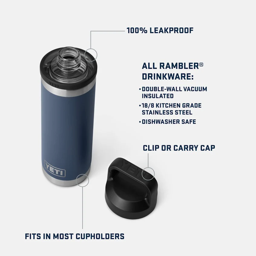 Rambler 18 oz. Water Bottle with Chug Cap - Image 3