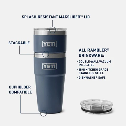 Rambler 20 oz. Stackable Cup with MagSlider Lid - Image 3