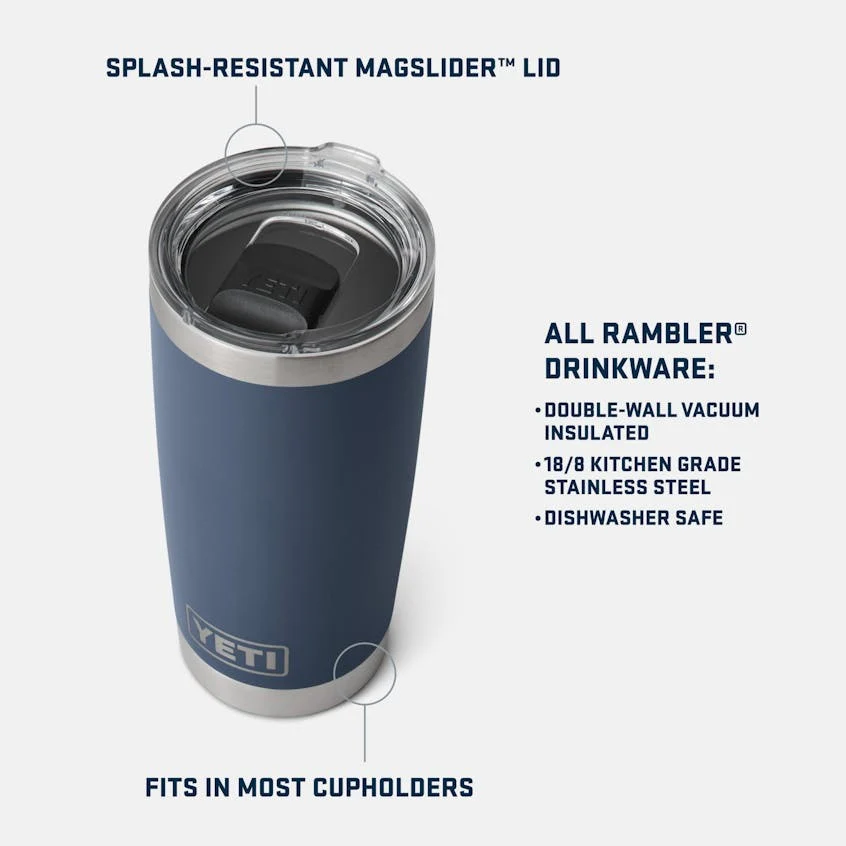Rambler 20 oz. Tumbler with MagSlider Lid - Image 3