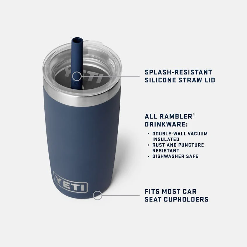 Rambler Jr 10oz Tumbler with Silicone Straw - Image 3
