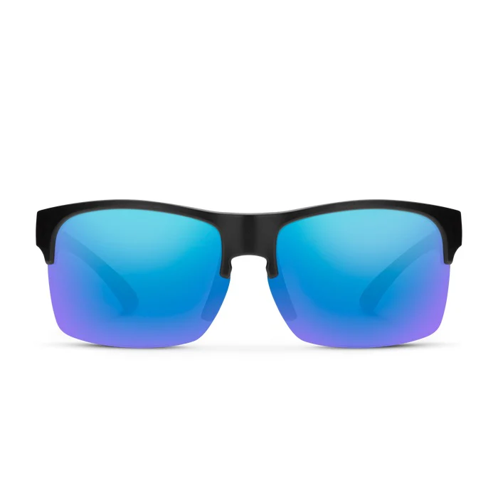 Rambler Lite Matte Black with Polarized Blue Mirror Lens Sunglasses - Image 2