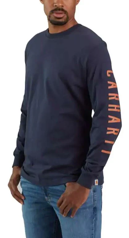 Relaxed Fit Heavyweight Sleeve Logo Graphic T Shirt