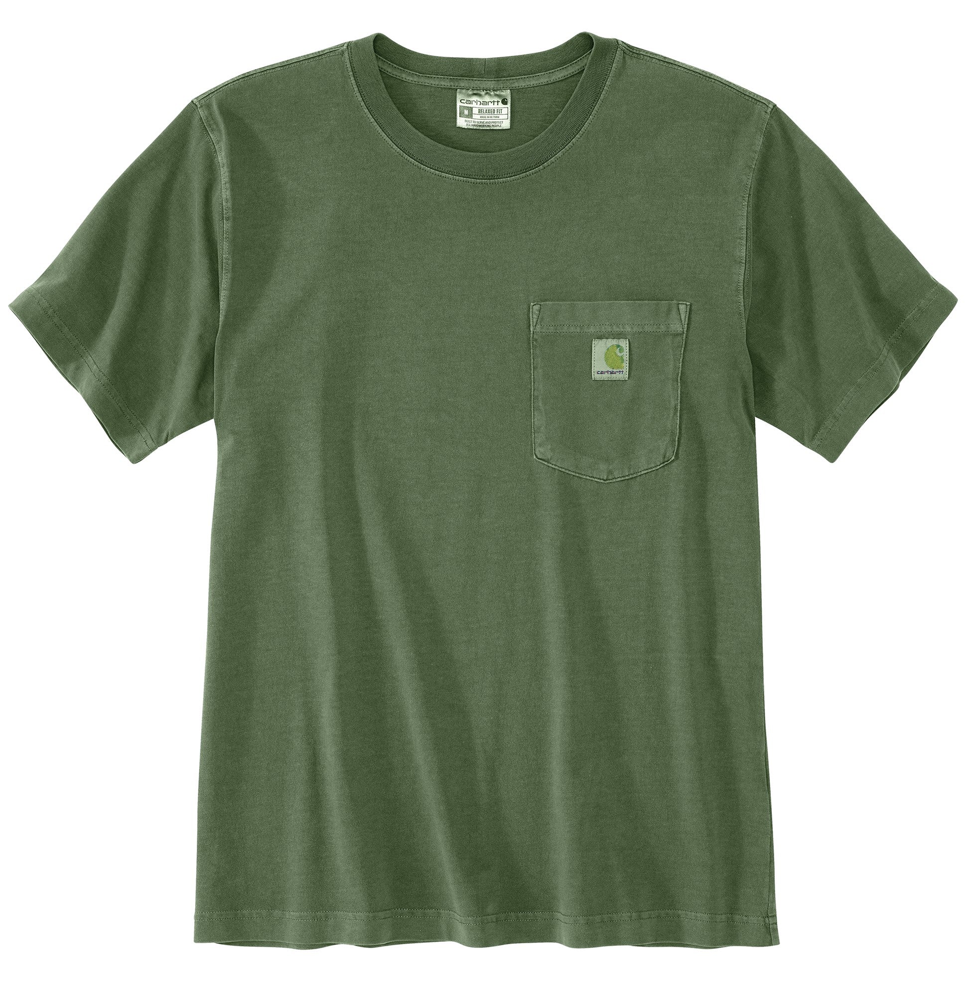 Relaxed Fit Lightweight Short-Sleeve Garment Dyed Pocket T-Shirt