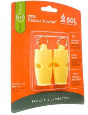 Rescue Howler Whistle Two Pack