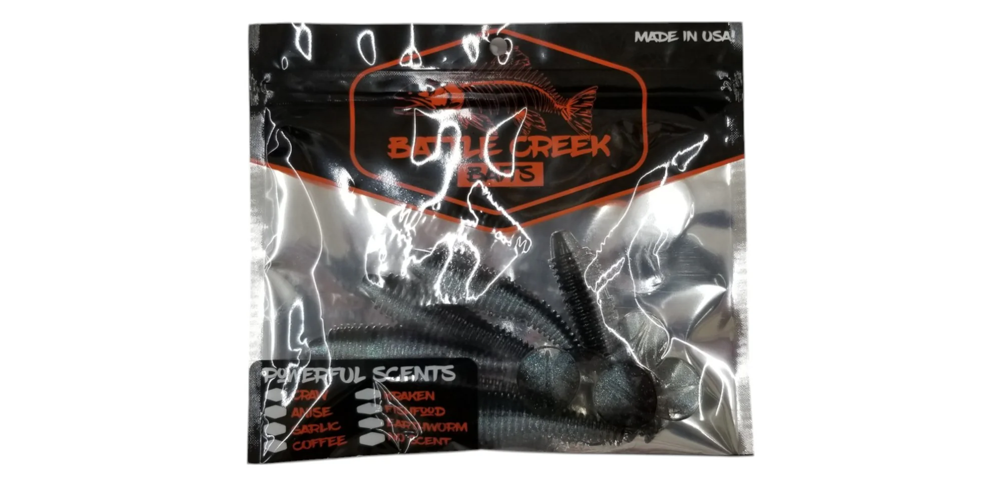 Ribbed Paddle Tail Swimbait - 3.8" (6 Pack) - Image 2