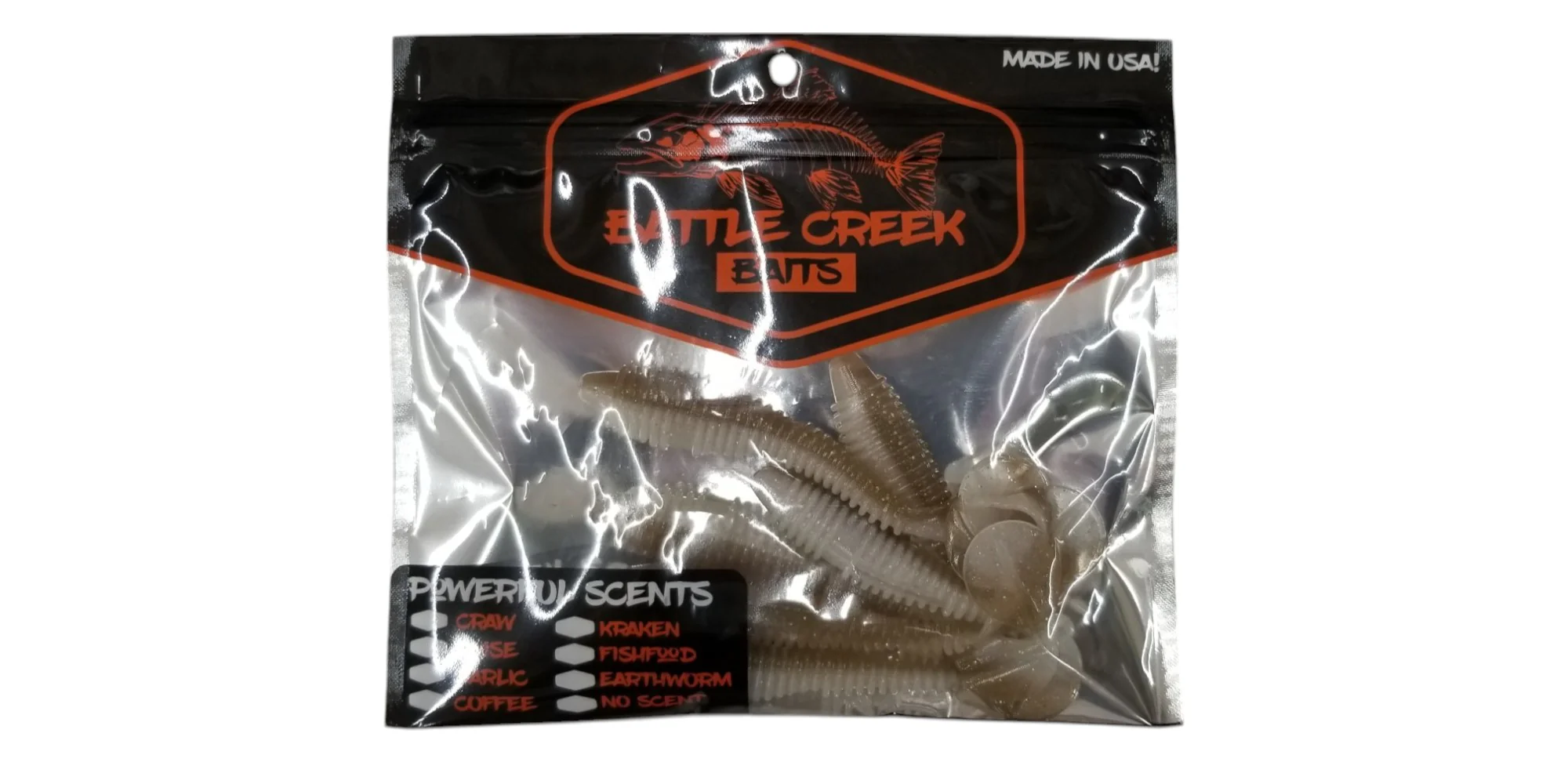 Ribbed Paddle Tail Swimbait - 3.8" (6 Pack) - Image 2