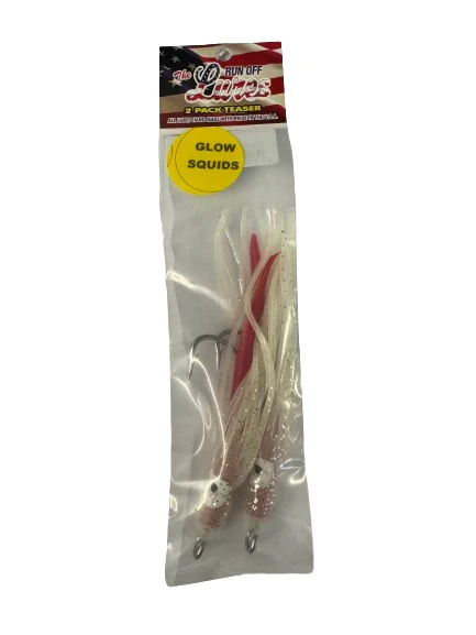Rigged Teaser Glow Squid - 2 Pack (9/0)