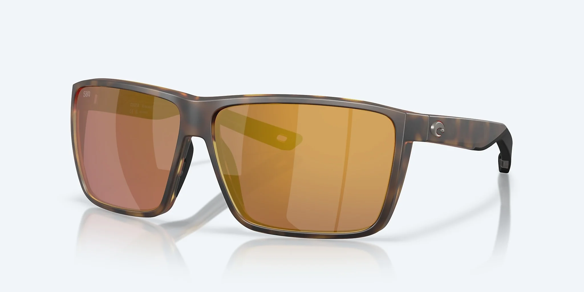Rincon II Matte Tortoise Frames with Gold Mirror Lens Polarized 580G
