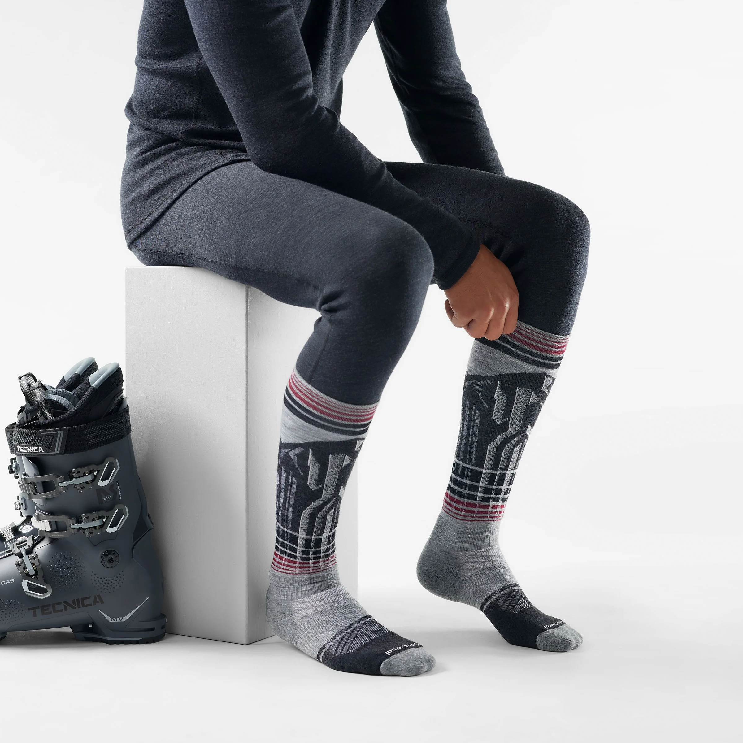 Ski Summit Shot Over The Calf Socks - Image 2