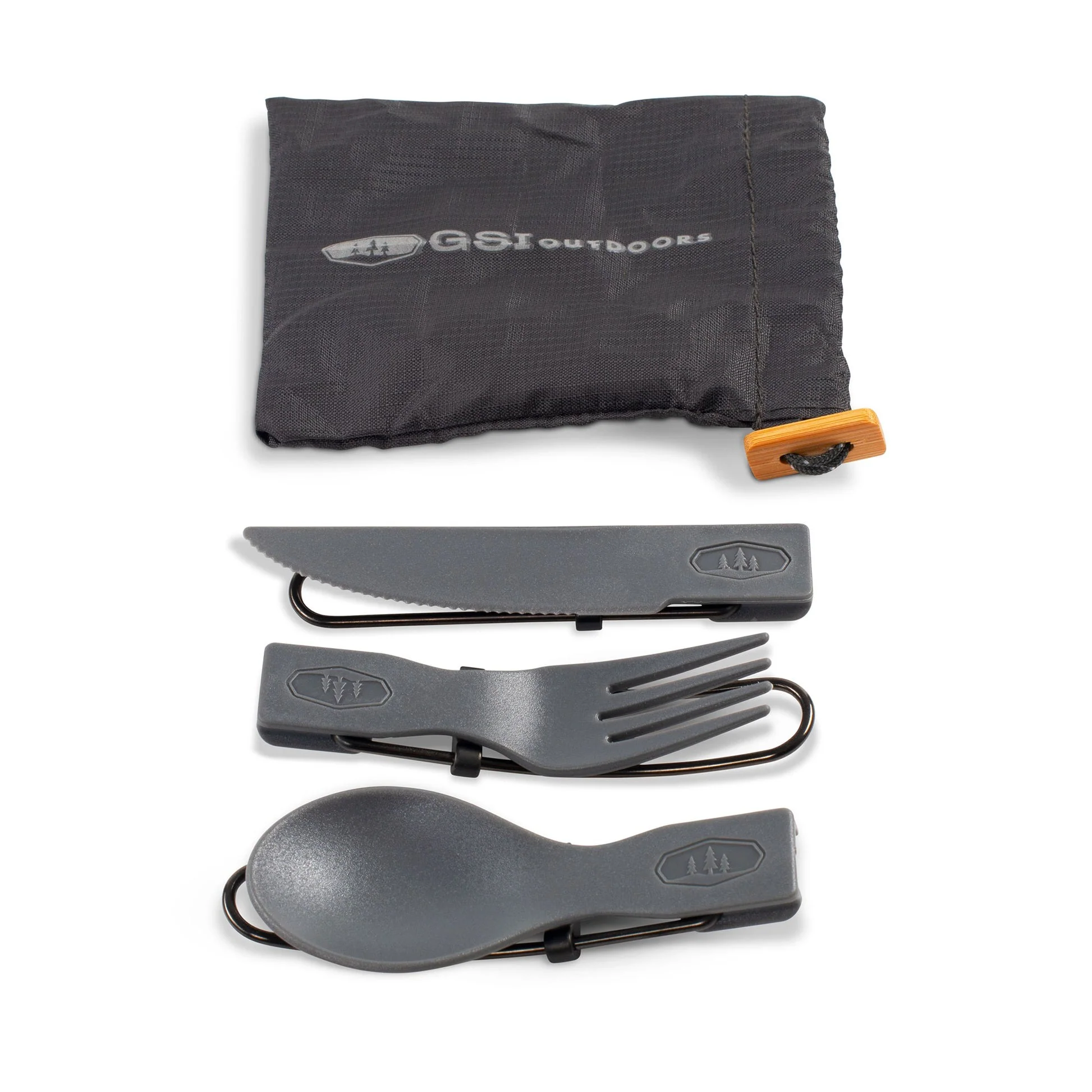 Tekk Trio Folding Cutlery Set - Image 3