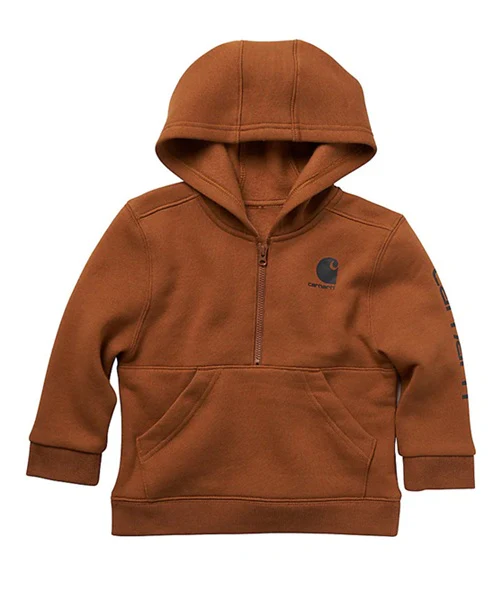 Toddler Fleece Half Zip Hooded Sweatshirt