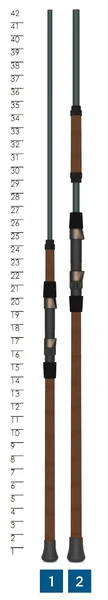 Triumph 10' Medium 4pc Travel Surf Spinning Rod - (TSF100M4) - Image 2