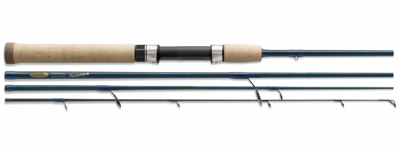 Triumph 6'6" Mediuim Fast 4pc Travel Spinning Rod TSR66MF4 - Image 2